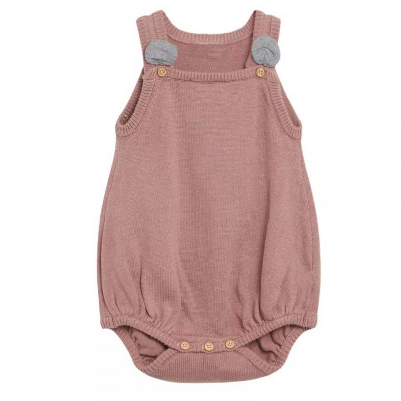 Guangzhou Factory Little Girls Sweater Yarn Romper For Summer