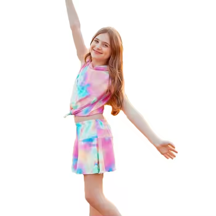 girls flower white dress