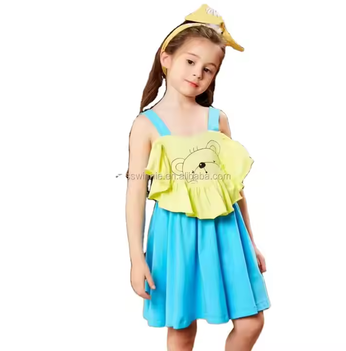 girls flower white dress