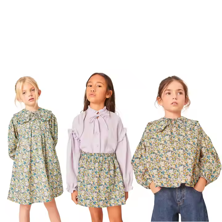 girls flower white dress