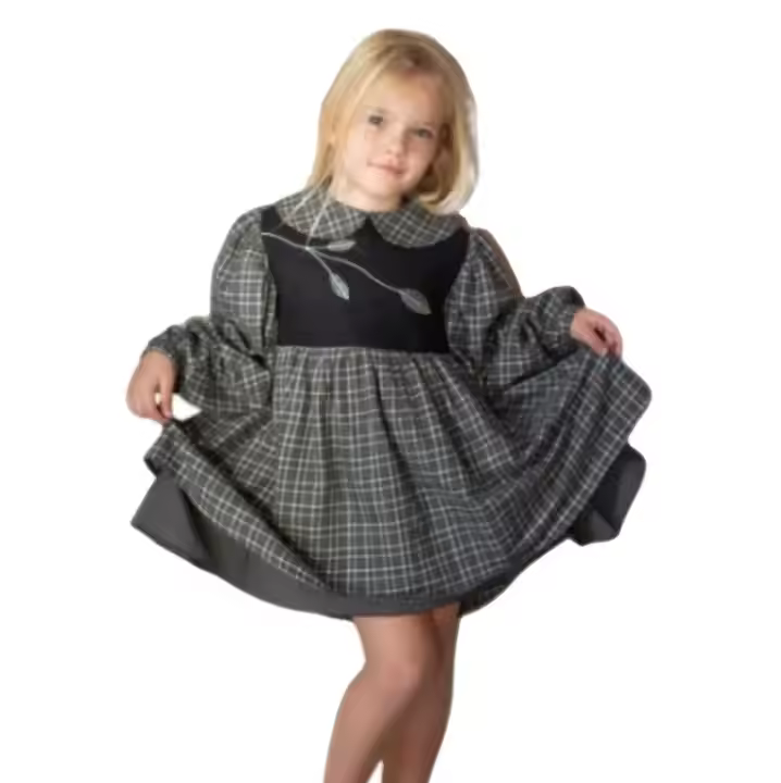girls flower white dress