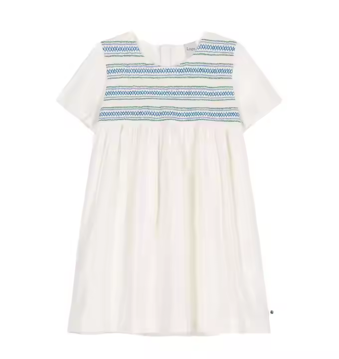 girls flower white dress