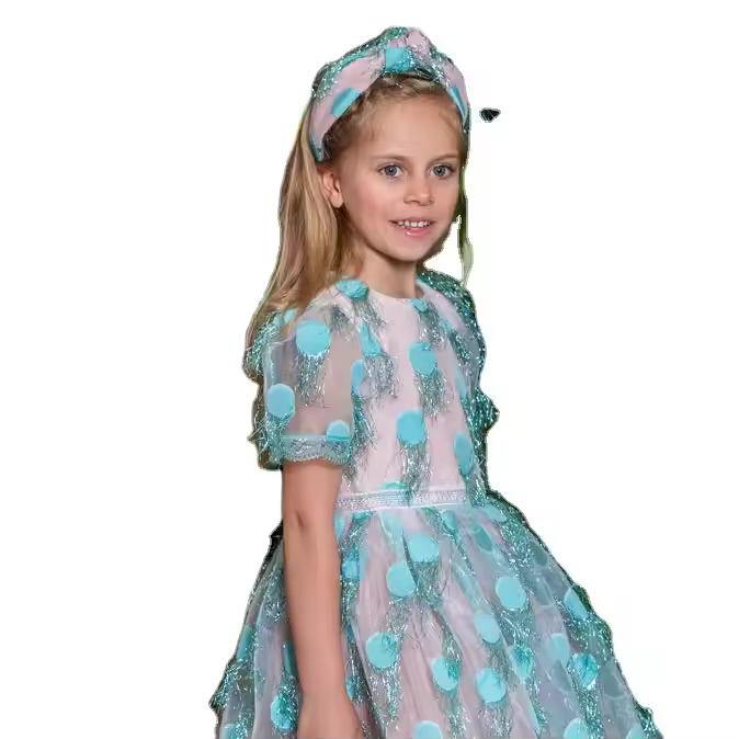 girls flower white dress
