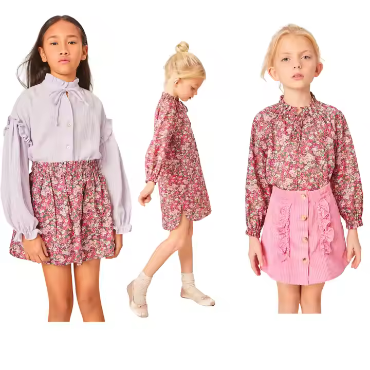girls flower white dress