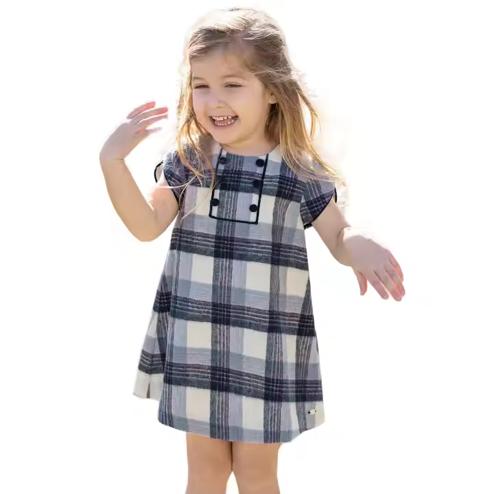 girls flower white dress