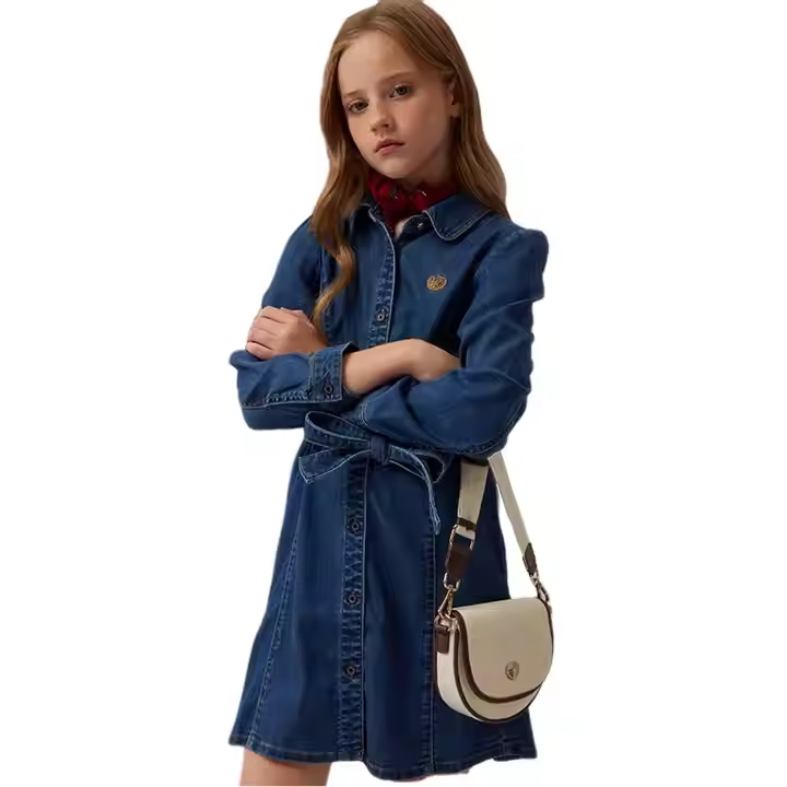 girls flower white dress