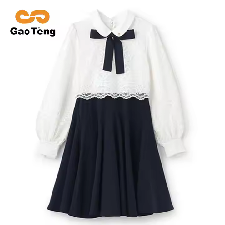 girls flower white dress
