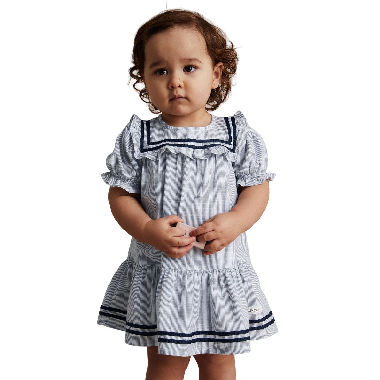Custom Woven Cotton Stripe Toddler Dresses Latest Design Pretty Kindergarten School Uniforms for Children
