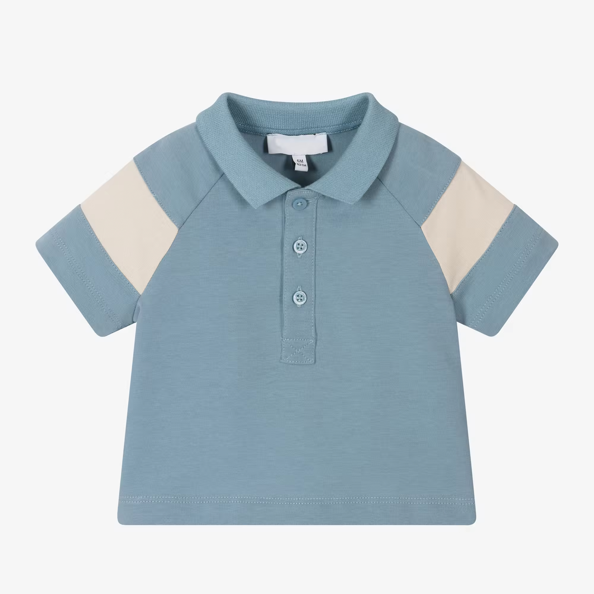 Private Label 100% Cotton Boys Polo Shirt-Summer Short Sleeve Kids Clothes Contrast White Stripe Sleeve T-Shirts for Kids Boys