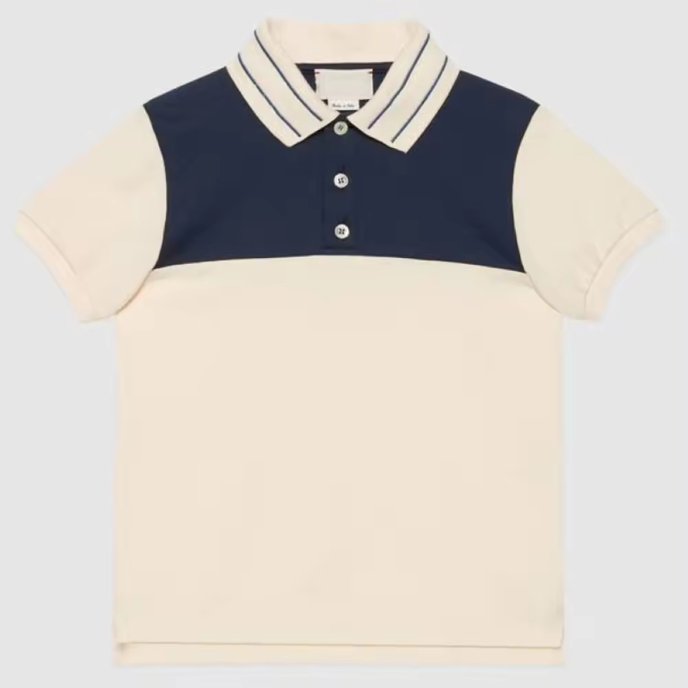 Casual Plus Size Children's Clothing Knitted Fabric Boys Polo Shirt and T-Shirt with Polo Neck Boy's Clothing