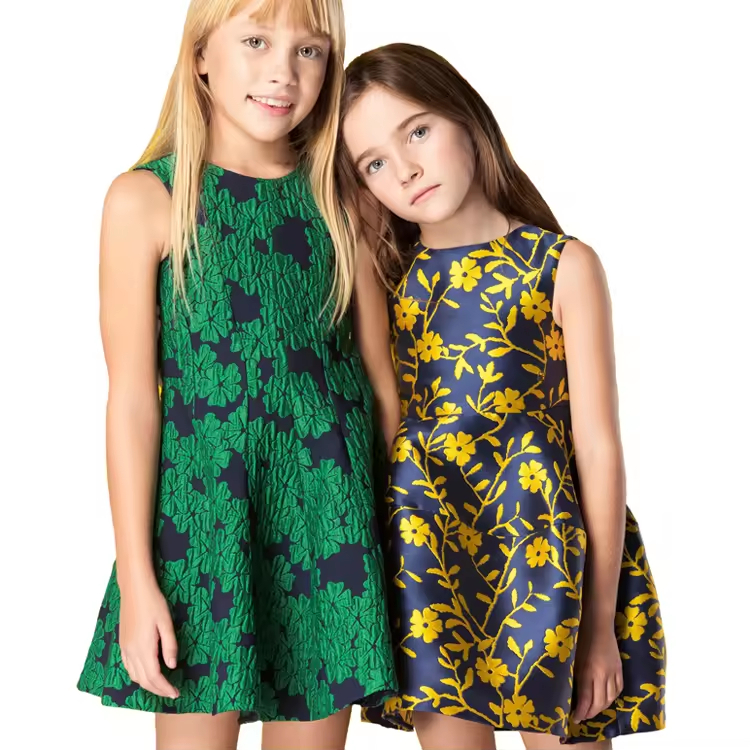 girls flower white dress